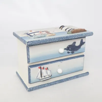 Box (Blue, White, Multicolored)