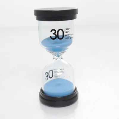 Timglas (Svart, Transparent)