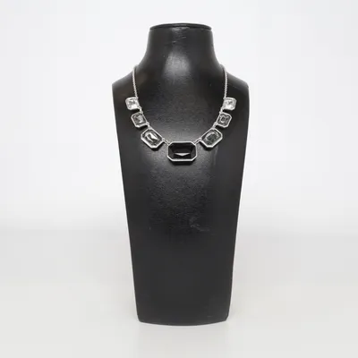 Necklace (Silver, Black) from Avon Unknown metal
