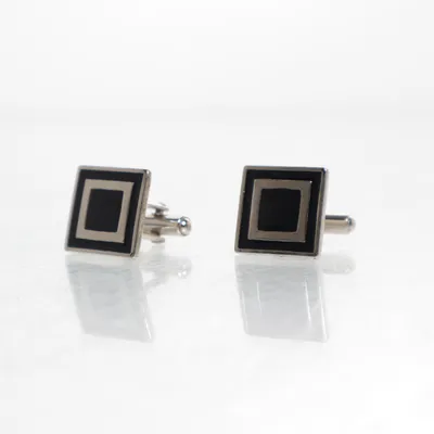 Manschettknappar (Silverfärgad, Flerfärgad) Okänd metall