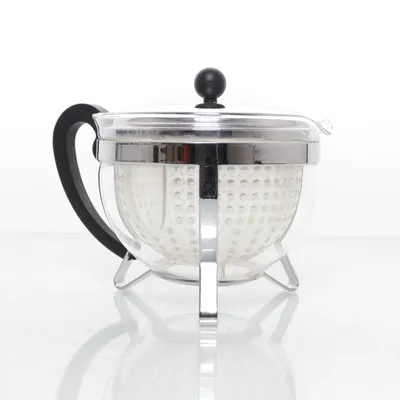 Tekanna (Transparent, Svart, Silverfärgad) från Bodum