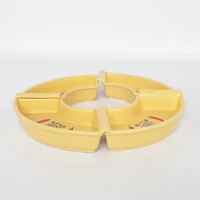 Serveringsfat (Gul, Flerfärgad)