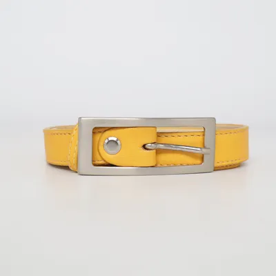 Bälte (Gul) från Accessorio Skinn