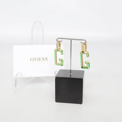 Örhängen (Grön, Guldfärgad) från Guess Okänd metall