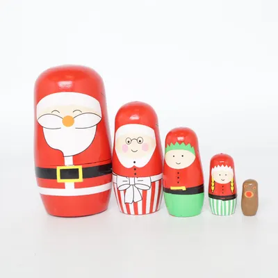 Matrjosjka (Röd, Vit, Svart) från Runsven