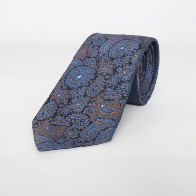 Cravate (Bleu, Marron, Noir) de Chevalier Soie