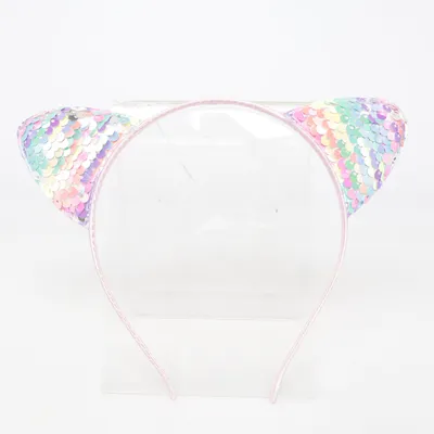 Diadem (Pink cat ears headband, sequin cat ears, cat ear headband, glitter headband, costume accessory, cosplay accessory, kawaii fashion, anime cosplay, festival accessory, rave outfit, EDM festival, party headband, Halloween costume, fancy dress, cosplay ears, cute headband, pink accessories, sparkly headband, glitter ears, festival fashion, TikTok fashion, viral accessory, Instagram style, Y2K fashion, aesthetic accessory, cute costume, carnival accessory, hen party, bachelorette party, birthday party, photo booth prop, stage outfit, dance costume, clubwear accessory, playful fashion, women's accessory, girls accessory, cat costume, feline ears, statement accessory, fun fashion, cosplay prop, kawaii accessory, pink glitter, festival wear, party wear, unique accessory, gift idea, cute gift, costume headband.)
