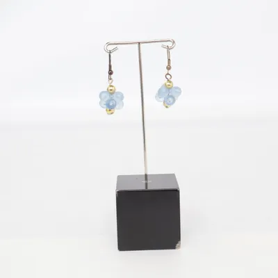 Earrings (Blue, Gold) Unknown metal