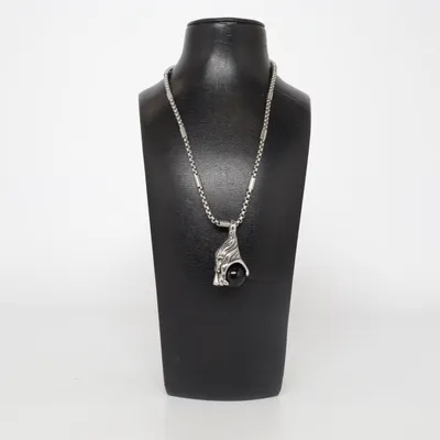 Halsband (Silverfärgad, Svart) från Stainless Okänd metall