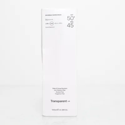 Solskyddsfaktor (invisible sunscreen) från Transparent Lab