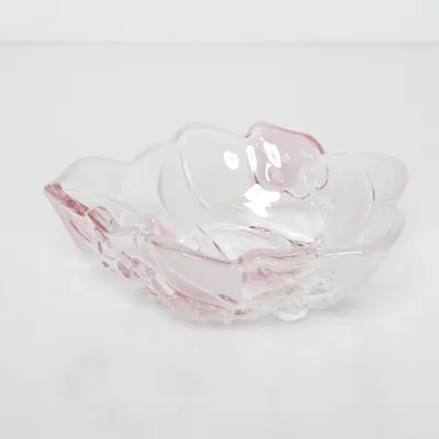 Serving bowl (Transparent, Pink)