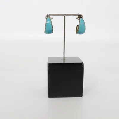 Boucles d'oreilles (Turquoise) Métal inconnu