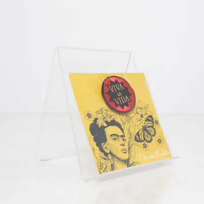 Brosch (Röd, Flerfärgad) Okänd metall