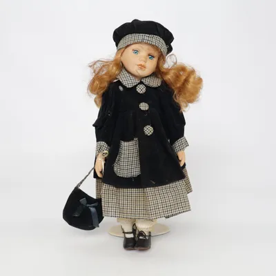 Poupée en porcelaine (Noir, Beige, Multicolore)