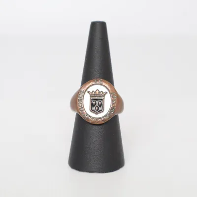 Ring (Brun, Silverfärgad, Svart) Okänd metall