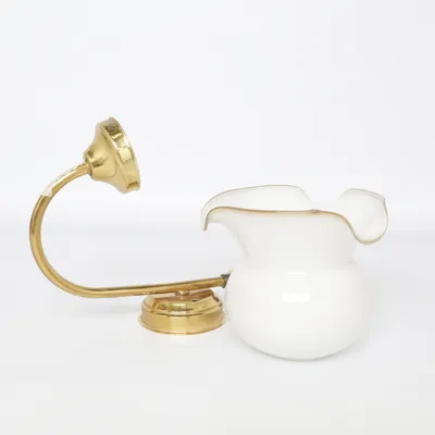 Væglampe (Hvid, Guld)
