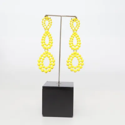 Earrings (Yellow) Unknown metal