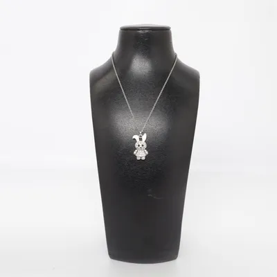 Halsband (Silverfärgad, Rosa) Okänd metall