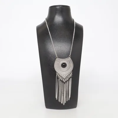 Ketting (Zilver, Zwart) Onbekend materiaal