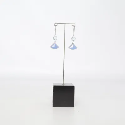 Earrings (Blue, Silver) from Våga Unknown metal
