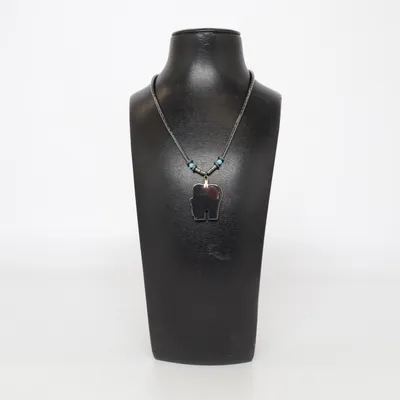 Halsband (Svart) Okänd metall