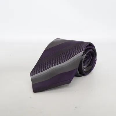 Cravate (Violet, Gris) de Monti Soie