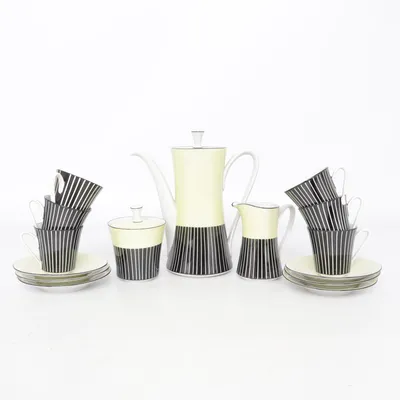 Servis (Vit, Grå) från Volkstedt