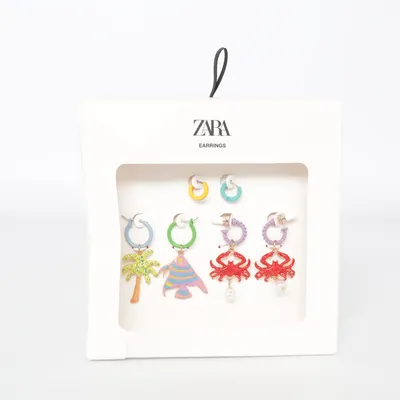 Boucles d'oreilles (Multicolore) de Zara Métal inconnu