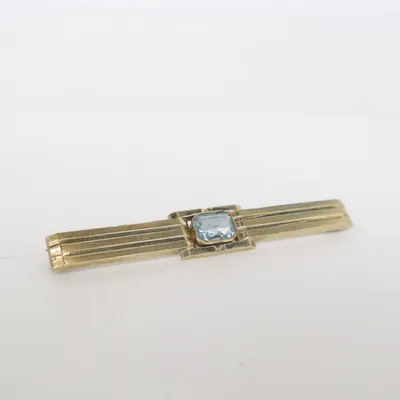 Broche (Guld, Blå) Ukendt metal