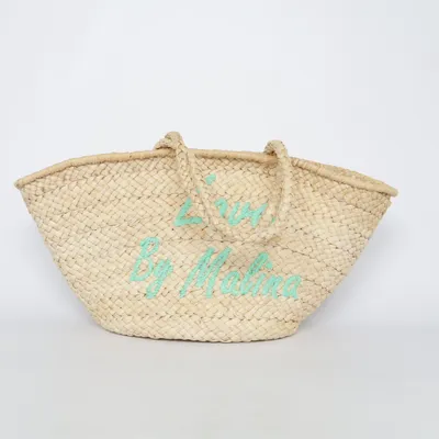 Strandtaske (Beige, Grøn) fra By Malina