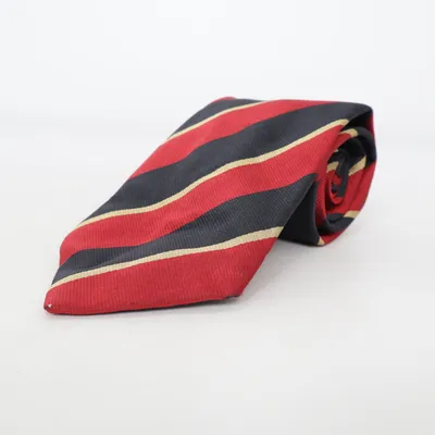 Tie (Black, Red, Gold) from Atlas Design Silk