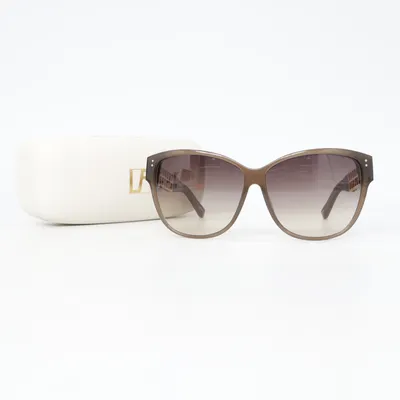 Sunglasses (Brown) from Linda Farrow