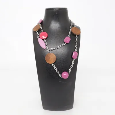 Collier (Violet, Marron, Rose) de Bijoux Métal inconnu