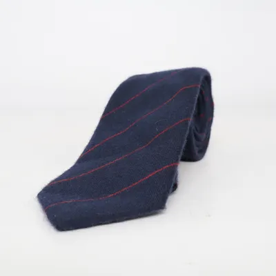 Stropdas (Blauw, Rood) van Octobre Éditions Zijde, Wol