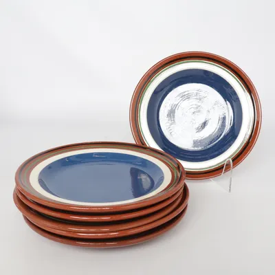 Bord (Blauw, Bruin, Wit) van Nittsjö