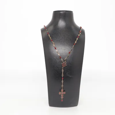 Necklace (Red, Brown) from Pilgrim Unknown metal