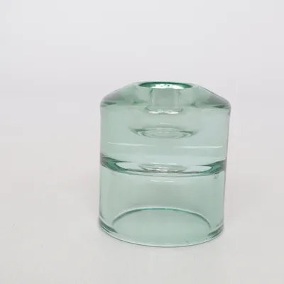Candle holder (Szklany świecznik glass condor holder scandi minimalistic chic preppy decor ) from Zara Home