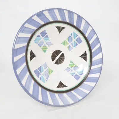 Assiette (Bleu, Blanc, Multicolore)