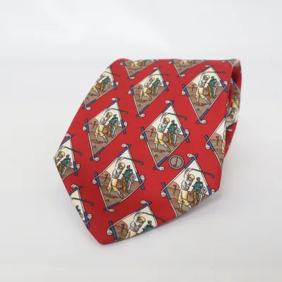 Cravate (Rouge, Multicolore) de Dunhill Soie