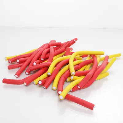 Hårspolar (Röd, Gul)