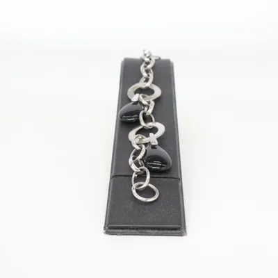Armband (Svart, Silverfärgad) från Miss Dee Okänd metall