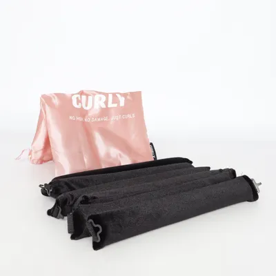 Hair rollers (Black, Pink) from Curly