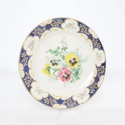 Assiette (Pansies) de Portland