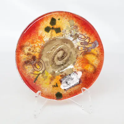 Tallrik (Röd, Orange, Flerfärgad) från Dustin