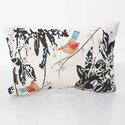 Prydnadskudde (Vit, Flerfärgad) från Eight Mood