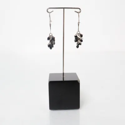 Örhängen (Svart, Silverfärgad) från SAS Okänd metall