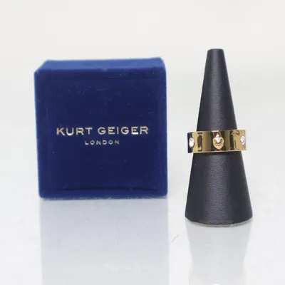 Ring (Guldfärgad, Vit) från Kurt Geiger Okänd metall