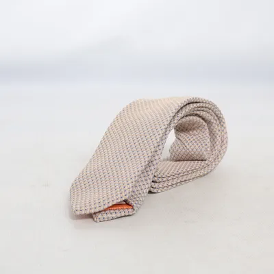 Tie (Beige, Blue, White) from Monti Silk