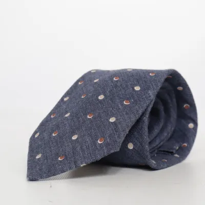 Stropdas (Blauw) van Paolo Albizzati Linnen