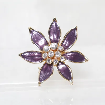 Broche (Lila, Goud) Onbekend materiaal